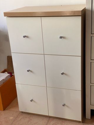 Cajonera bicolor 3 cajones amplios