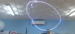 Luz LED DJ Bluetooth DMX 3W