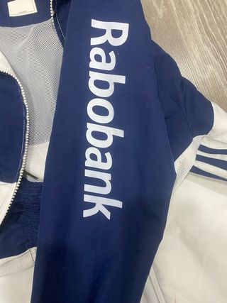 Chaqueta Adidas Vintage Azul y Blanca