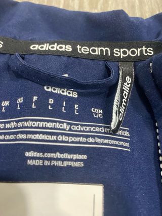 Chaqueta Adidas Vintage Azul y Blanca