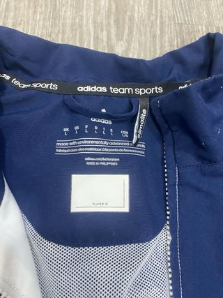 Chaqueta Adidas Vintage Azul y Blanca