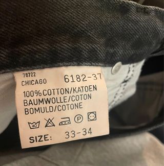 Pantalón Lee Chicago Negro Talla 33-34