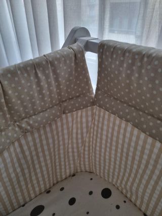 Minicuna de tijera de madera