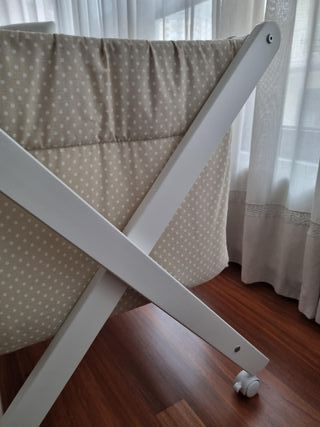 Minicuna de tijera de madera