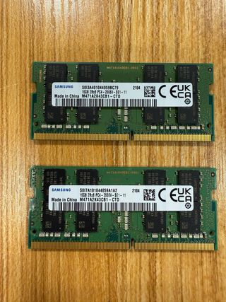 Memoria RAM DDR4 32GB RAM 2x16GB SODIMM