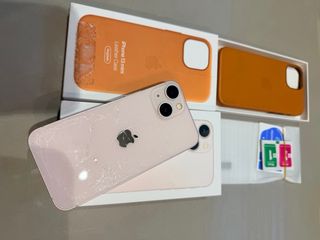 iPhone 13 mini rosa 256GB + custodia in pelle