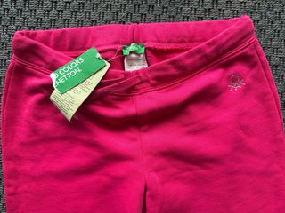 NUEVO Pantalón chándal niña Benetton 2XL - fucsia
