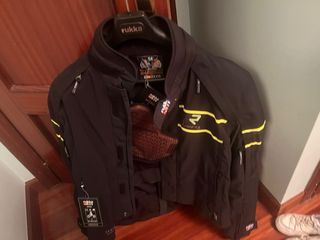 Chaqueta Rukka Raptor R Negra Fluor