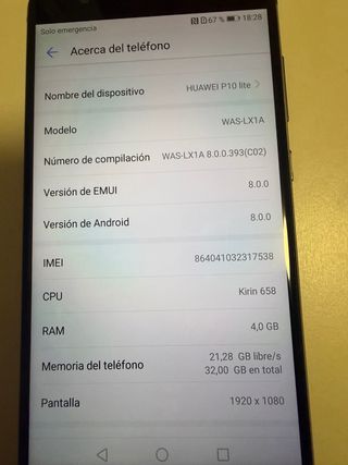 Huawei P10 Lite Nero