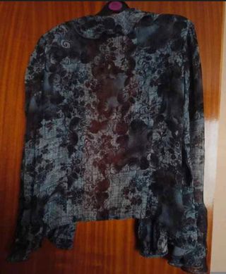 Blusa estilo vintage tonos azules t 38