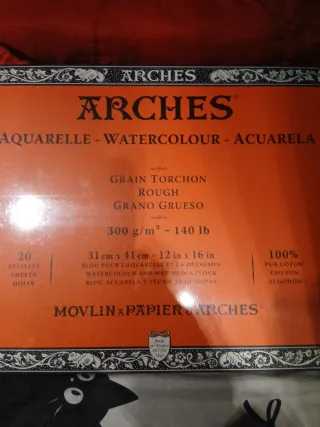 BLOCK 20 HOJAS ARCHES DE GRANO GRUESO.