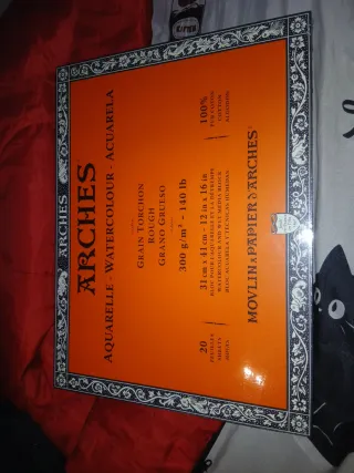 BLOCK 20 HOJAS ARCHES DE GRANO GRUESO.