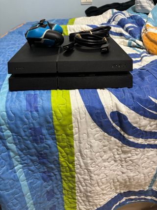 Consola PS4 (PlayStation 4) Negra con Mando Azul