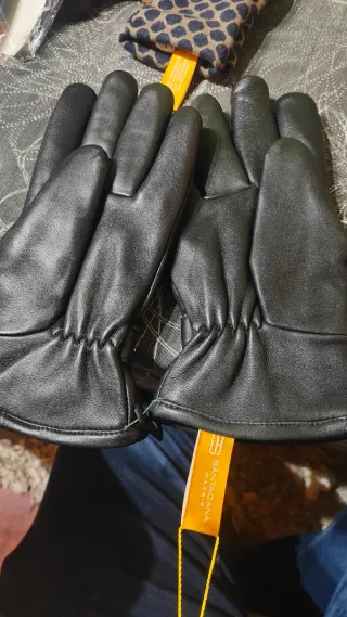 Guantes Calvin Klein Piel Negro