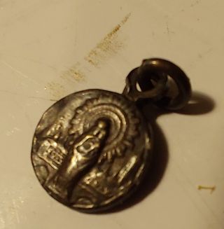 5 medallas antiguas religiosas miniatura