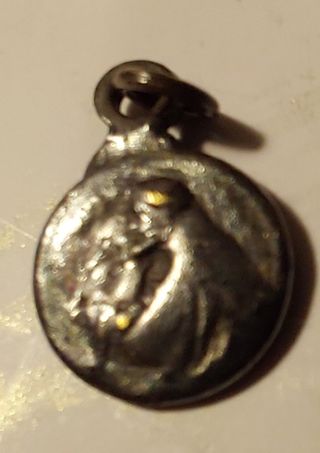 5 medallas antiguas religiosas miniatura