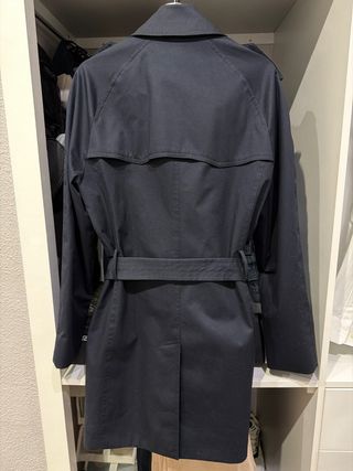 Gabardina Mango Hombre Azul