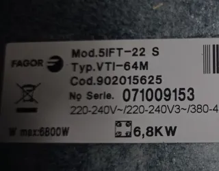 Placa Inducción Vitrocerámica Fagor