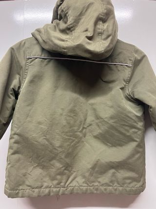 Parka verde 3 en 1, talla 3 años
