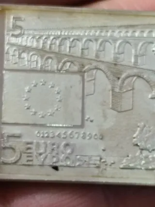 Moneda 5 Euro Plata 925 Diseño Europa