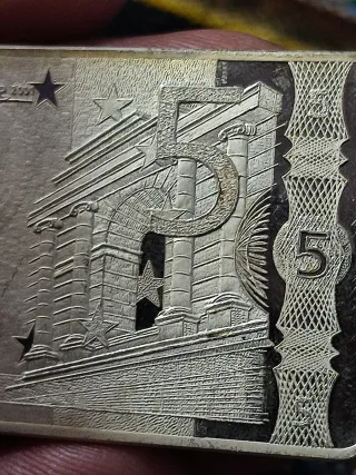 Moneda 5 Euro Plata 925 Diseño Europa