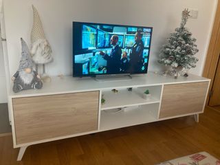 Mueble TV Oslo Casika Madera y Blanco
