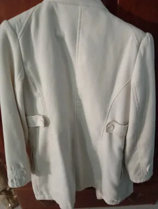 Chaquetón mujer entretiempo beige