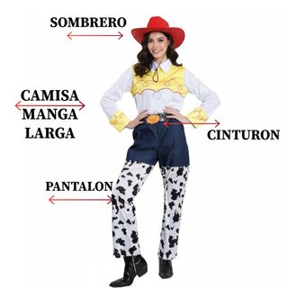 Disfraz Jessie Toy Story Talla M- Sombrero Rojo