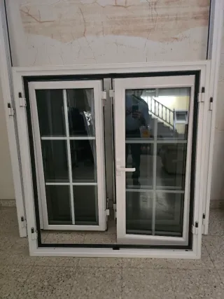Ventana aluminio blanco 1226x1134