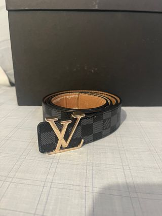 Cintura Louis Vuitton LV Oro Grigio