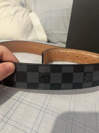 Cintura Louis Vuitton LV Oro Grigio