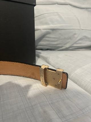 Cintura Louis Vuitton LV Oro Grigio