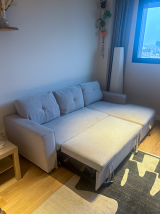 Sofá Cama 3 Plazas SKLUM Beige