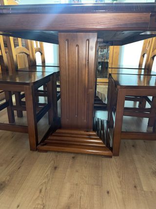 Mesa y 6 Sillas Comedor Madera