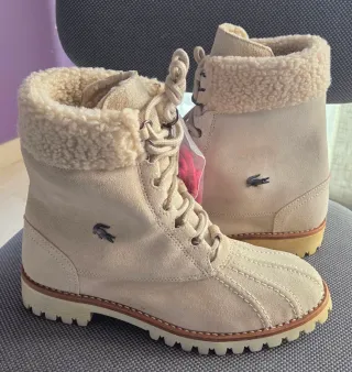 Botas de mujer de Invierno Lacoste Beige