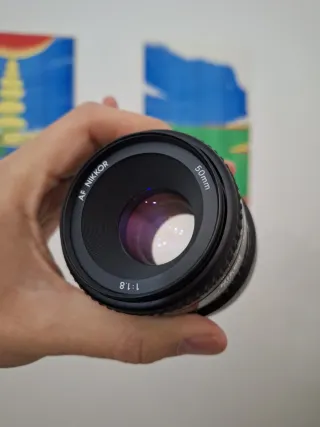 Objetivo Nikon 50mm f/1.8 + Adaptador Sony