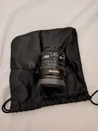 Objetivo Nikon 50mm f/1.8 + Adaptador Sony