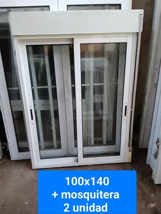 Ventana Aluminio Corredera 100x140 + Mosquitera