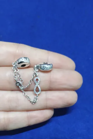 Cadena de Seguridad Infinito Pulsera Pandora Plata