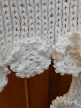 Sciarpa in lana lavorata a mano