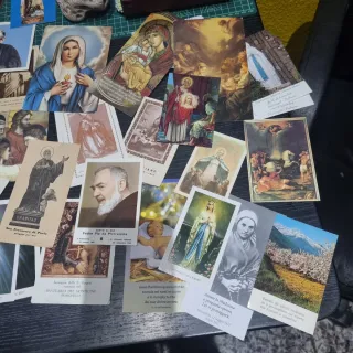 Lote 82 estampas religiosas antiguas italianas