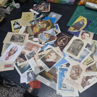 Lote 82 estampas religiosas antiguas italianas