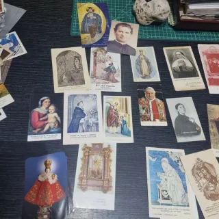 Lote 82 estampas religiosas antiguas italianas