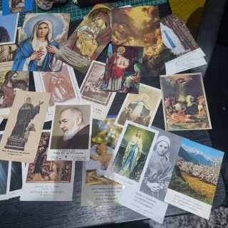 Lote 82 estampas religiosas antiguas italianas