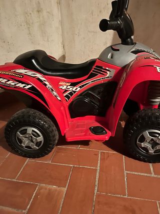 Moto Quad Eléctrica Infantil Roja