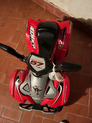 Moto Quad Eléctrica Infantil Roja