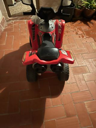 Moto Quad Eléctrica Infantil Roja