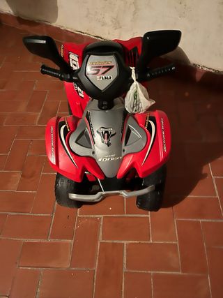 Moto Quad Eléctrica Infantil Roja