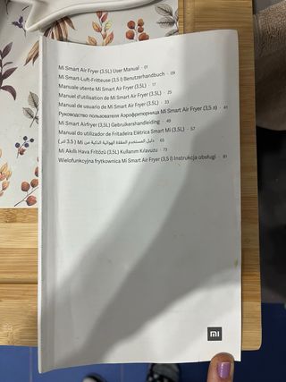 Freidora de aire blanca