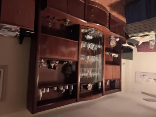 Mueble de salón madera oscura, lo regalo,